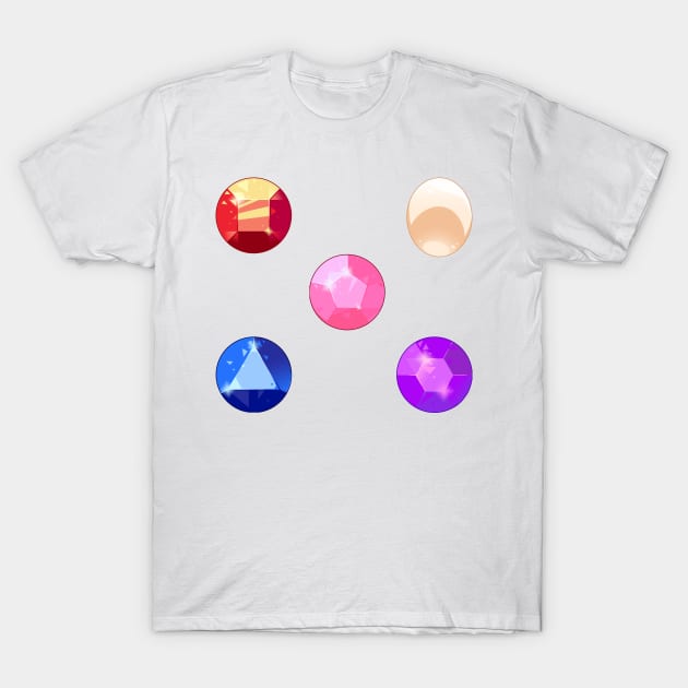 Crystal Gems T-Shirt by Isaac Smith Art